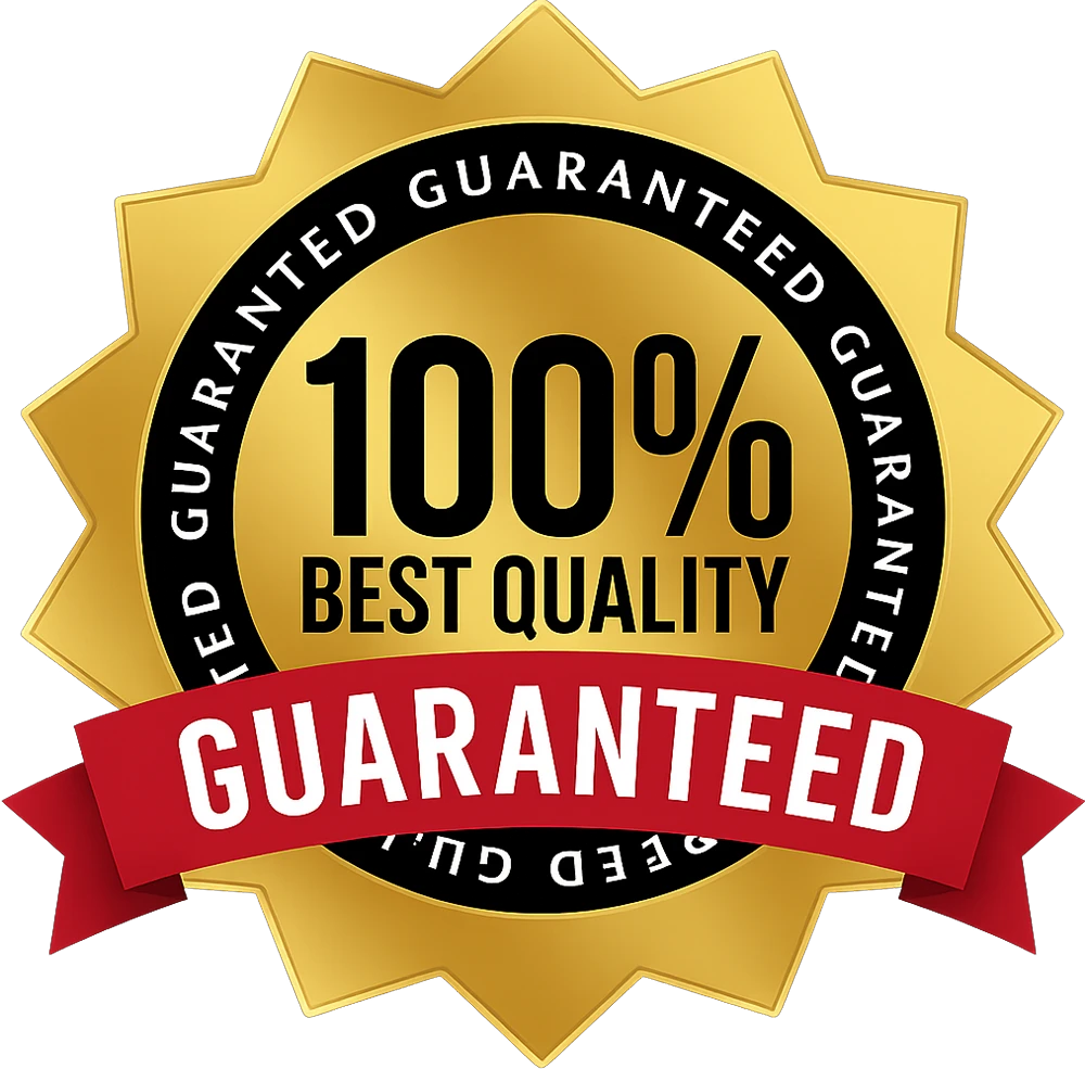 100% Satisfaction Guaranteed